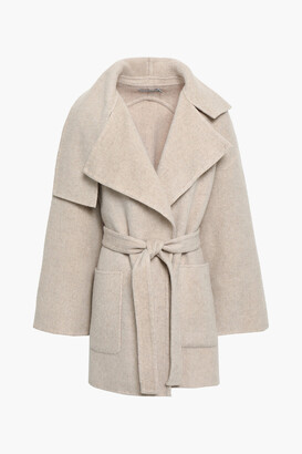 vince belted wool coat