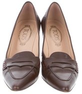 Thumbnail for your product : Tod's Leather Loafer Pumps