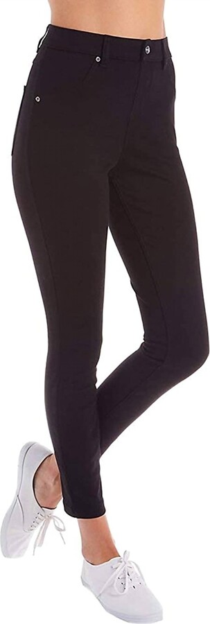 Hue Women's Ultra Soft High Waist Curvy Denim Leggings In Black