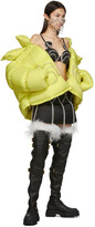 Thumbnail for your product : Area Yellow Dingyun Zhang Edition Crystal Baroque Puffer Down Jacket