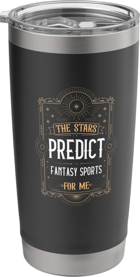 Cosmic Fantasy Champs The Stars Predict Fantasy Sports Humor Stainless Steel Insulated Tumbler