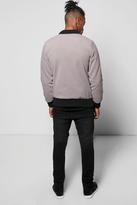 Thumbnail for your product : boohoo Smart Melton Bomber With Shoulder Zip