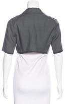 Thumbnail for your product : Narciso Rodriguez Silk Cropped Blazer