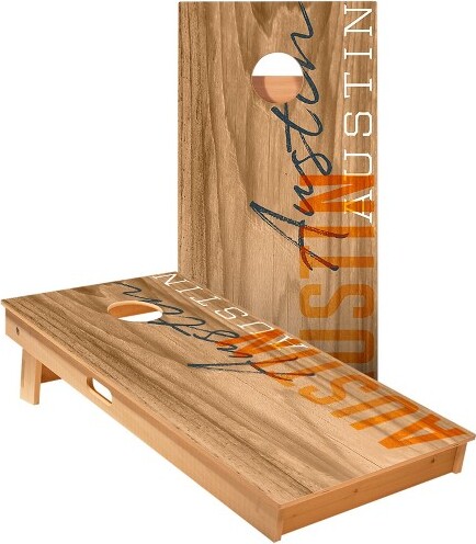 Skips Garage Austin Gameday Cornhole Boards - ACA Star Series