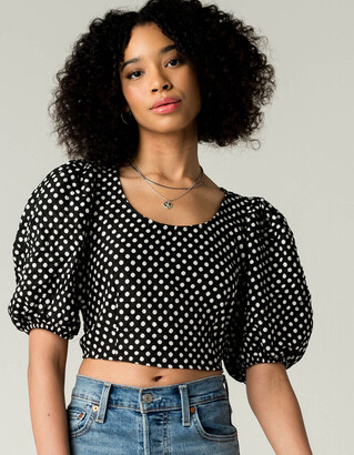 free people polka dot top