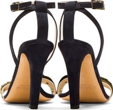 Thumbnail for your product : Chloé Navy Suede Heeled Sandals