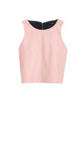 Thumbnail for your product : Tibi Leather Cropped Top