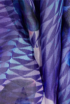 Thumbnail for your product : Matthew Williamson Printed silk-chiffon wrap gown