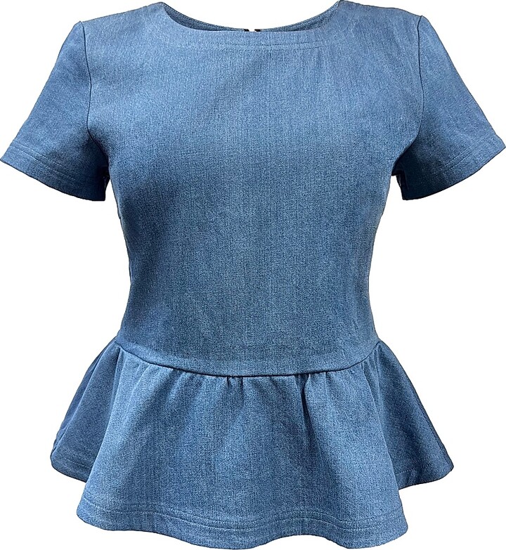 AS by DF Women's Dominga Denim Top - Denim - Size Large