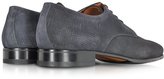 Thumbnail for your product : a. testoni A.Testoni Winter Denim Suede and Calf Leather Lace Up Derby Shoe