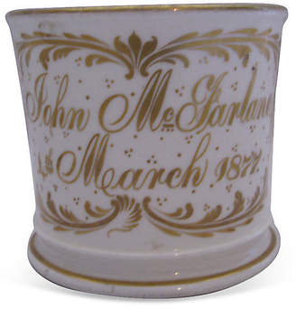 One Kings Lane Vintage 1877 Hand-Painted Porcelain Birth Mug