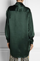 Thumbnail for your product : Issa Jenny oversized silk-satin blouse