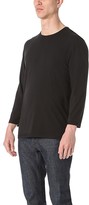Thumbnail for your product : Vince Reverse Hem 3/4 Sleeve Modal Tee