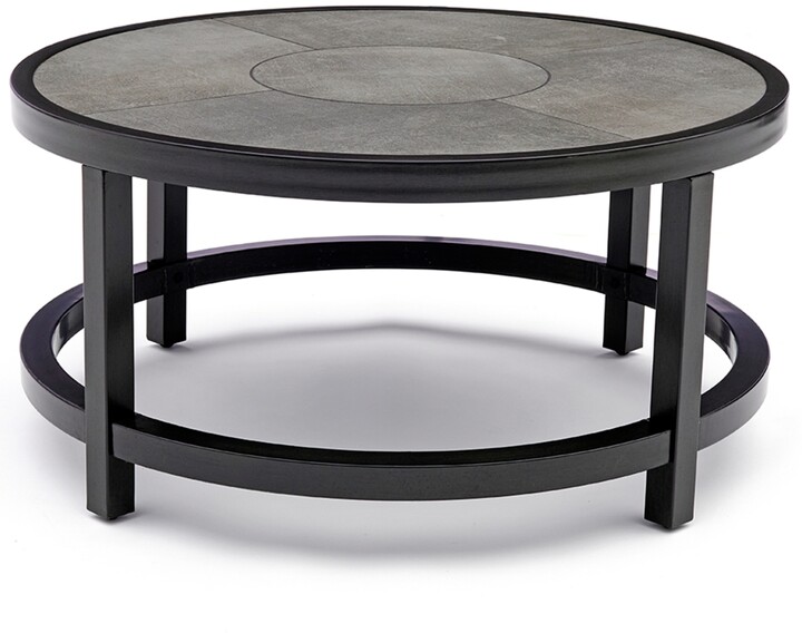 Agio Deco Outdoor 36 Round Coffee, Outdoor Coffee Table Round Metal