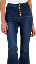 Thumbnail for your product : Dollhouse Juniors' High-Rise Button-Fly Flare Jeans
