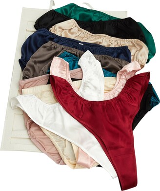 Womens Silky Sexy Satin Bikini Panties S - Plus Size Women Underwear  Multi-Pack 