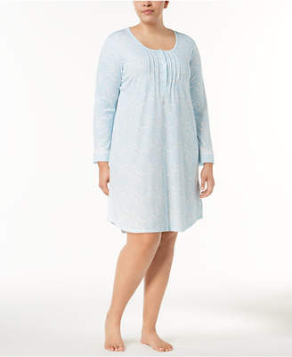 Miss Elaine Cottonessa Plus Size Paisley-Print Nightgown