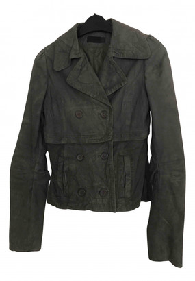 AllSaints Grey Suede Leather jackets