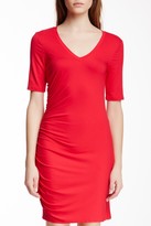 Thumbnail for your product : Three Dots Ruched Short Sleeve Dress