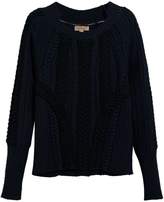 Burberry two-tone cable knit jumper 