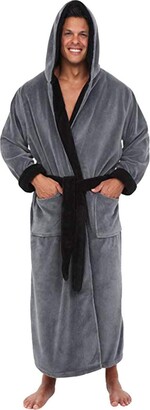 mens fluffy housecoat