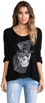 Thumbnail for your product : Lauren Moshi Kenna Skull Tophat Knit Pullover