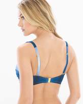 Thumbnail for your product : Bleu Rod Beattie Hola Ombre Shirred Bandeau D Cup Bikini Swim Top