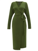 Thumbnail for your product : Norma Kamali Dolman-sleeve Wrap Dress - Khaki