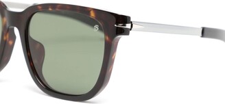 David Beckham Tortoiseshell Square-Frame Sunglasses