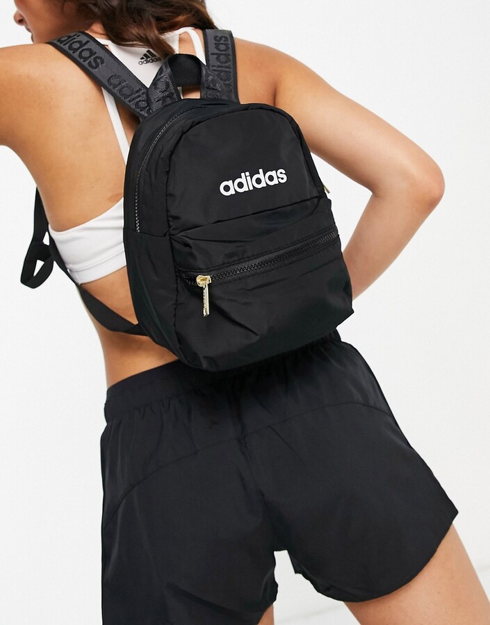adidas Training Linear II mini backpack in black - ShopStyle