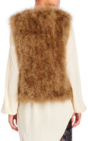 Thumbnail for your product : Manila Grace Real Feather Vest