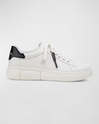 Kate Spade Lift Low-Top Leather Sneakers