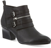 Thumbnail for your product : Karen Millen Zip and buckle-detail leather ankle boots