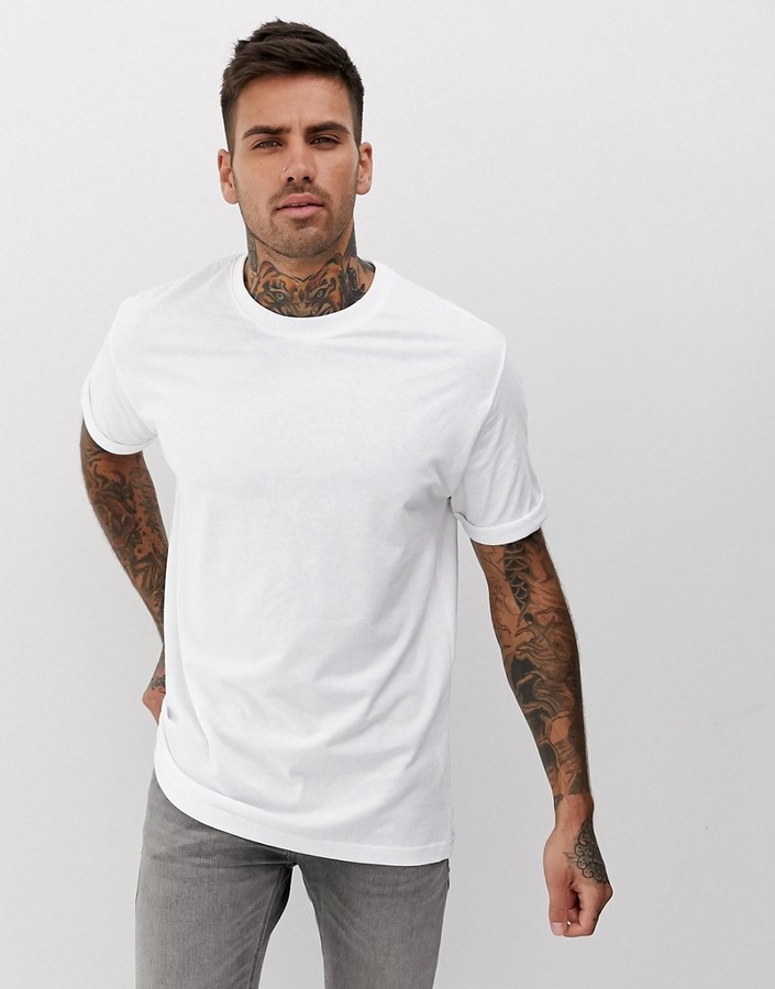 Bershka Join Life loose fit t-shirt in white - ShopStyle