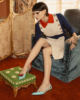 Thumbnail for your product : Gucci Silk Wool Contrast Dress, Ivory
