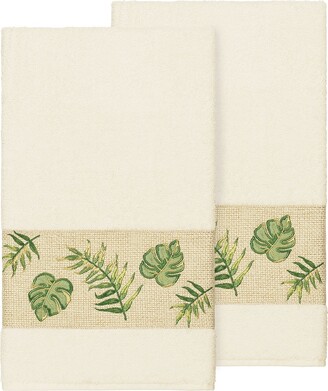 Linum Home Textiles Turkish Cotton Zoe Embellished Bath Towel Set