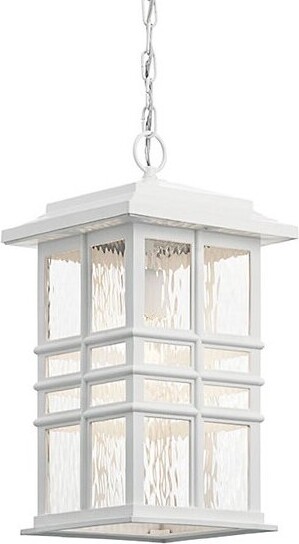 Kichler Beacon Square Outdoor Pendant Light in White