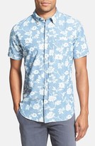 Thumbnail for your product : Bonobos 'Damask' Slim Fit Short Sleeve Chambray Floral Sport Shirt