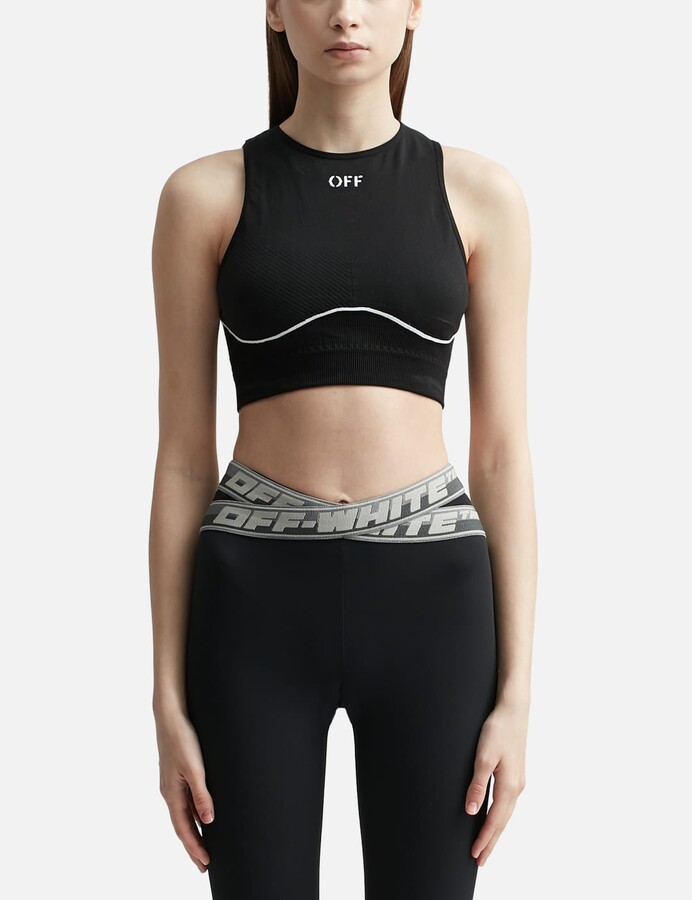 Off-White Athletic Off Stamp Seamless Bra Top - ShopStyle