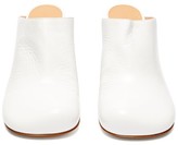 Thumbnail for your product : Bottega Veneta Square-toe Leather Mules - White