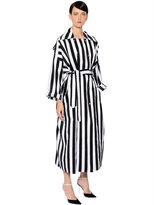 Thumbnail for your product : Nina Ricci Striped Parachute Trench Coat