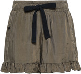 Thumbnail for your product : Cinq à Sept Ruffle-trimmed Twill Shorts