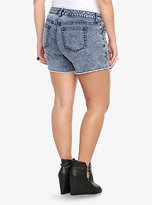 Thumbnail for your product : Torrid White Label 5" Short - Acid Wash with Frayed Hem