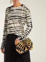 Thumbnail for your product : Proenza Schouler Tie Dye Velvet Clutch - Womens - Black Yellow