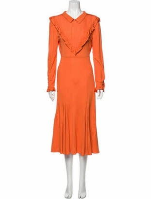 prada orange dress