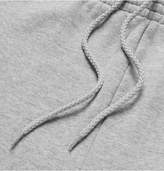 Thumbnail for your product : Balenciaga Printed Melange Fleece-back Cotton-blend Jersey Drawstring Shorts - Gray