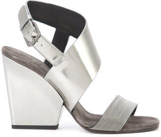 Brunello Cucinelli high shine trim sandals - women - Leather/rubber - 36.5