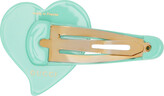 Thumbnail for your product : Gucci Green GG Heart Hair Clip