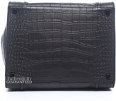 Thumbnail for your product : Celine Pre-Owned Black Croc Embossed Leather Small Phantom Tote