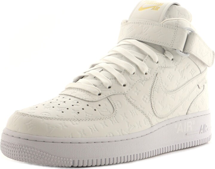 Louis Vuitton x Nike Air Force 1 Mid Sneakers Monogram Embossed Leather -  ShopStyle